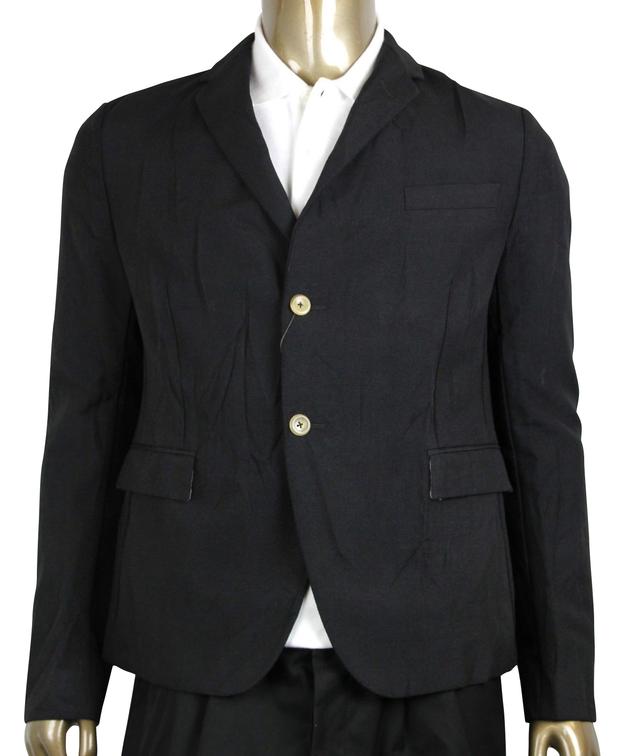 Gucci Men's Formal 2 Buttons 1 Vent Black Wool / Mohair Jacket (G 50 R / US 40 R)