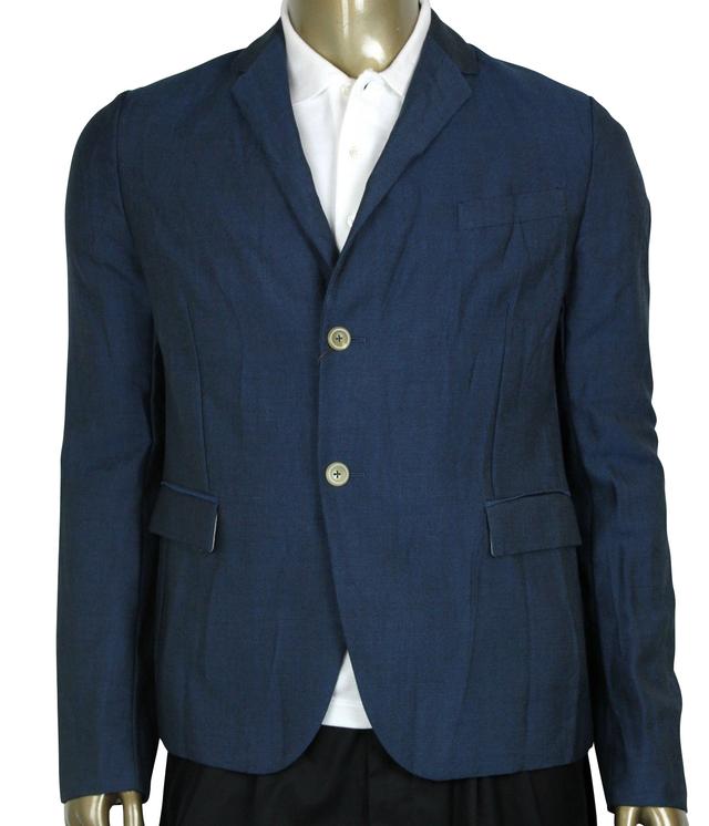 Gucci Men's Formal Blue Saphire Wool / Mohair 2 Buttons Jacket (G 48 R / US 38 R)