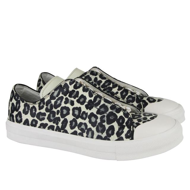 Alexander McQueen Men's Black / Ivory Leather Sneaker (44 EU / 10.5 US)