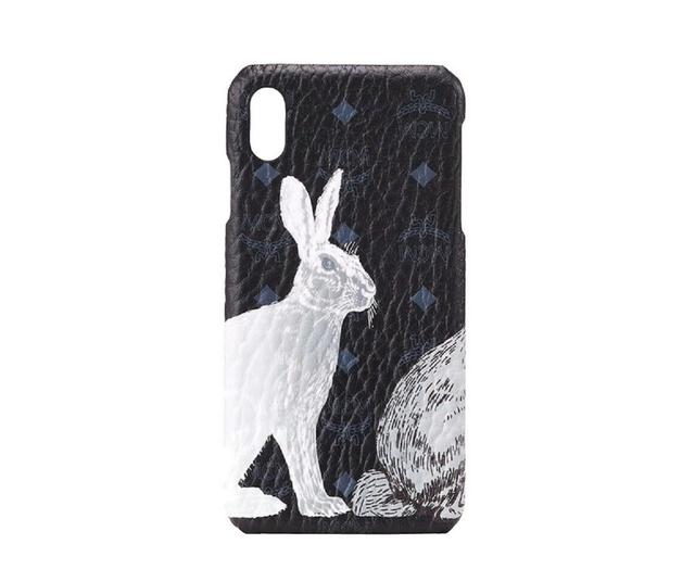 MCM Unisex Black Hide And Seek Bunny Visetos iPhone XS Max Case