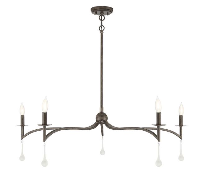 Savoy House Laramie 5-Light Chandelier in Chelsea Walnut - 1-1099-5-183