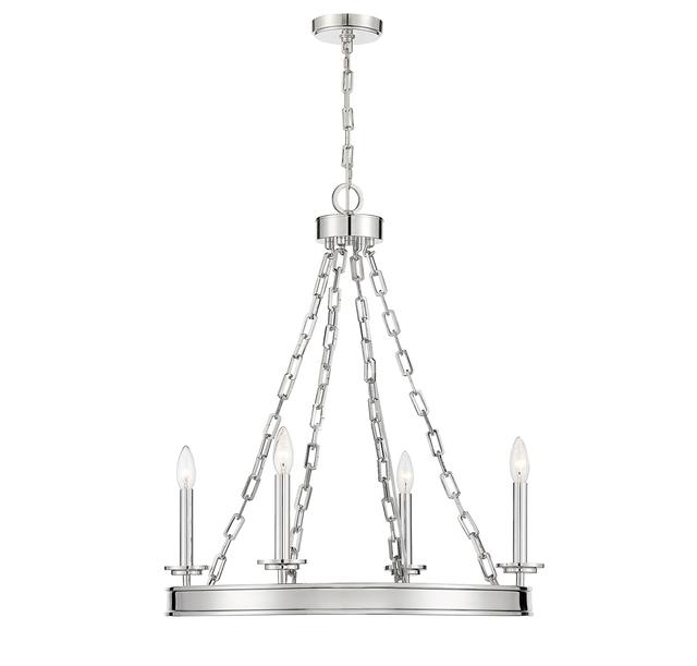 Savoy House Seville 4-Light Chandelier in Polished Nickel - 1-4403-4-109