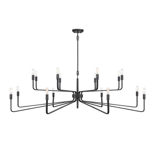 Savoy House Salem 16-Light Chandelier in Forged Iron - 1-6402-16-190