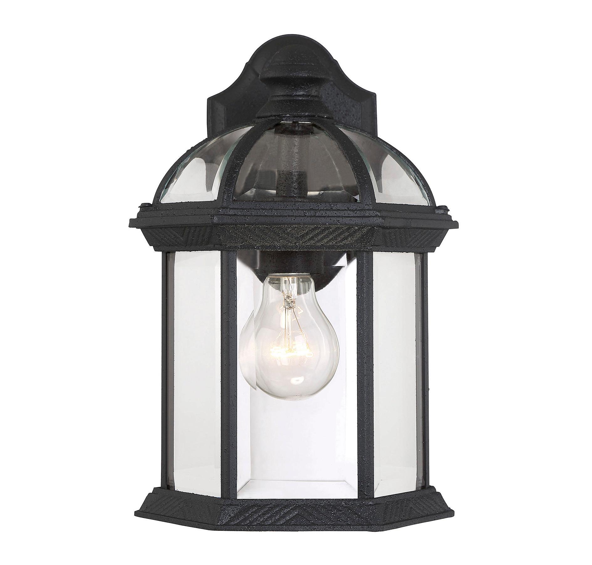 Savoy House Kensington 11.5" Outdoor Wall Lantern in Textured Black - 5-0634-BK