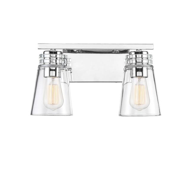 Savoy House Brannon 2-Light Bathroom Vanity Light in Polished Nickel - 8-2148-2-109