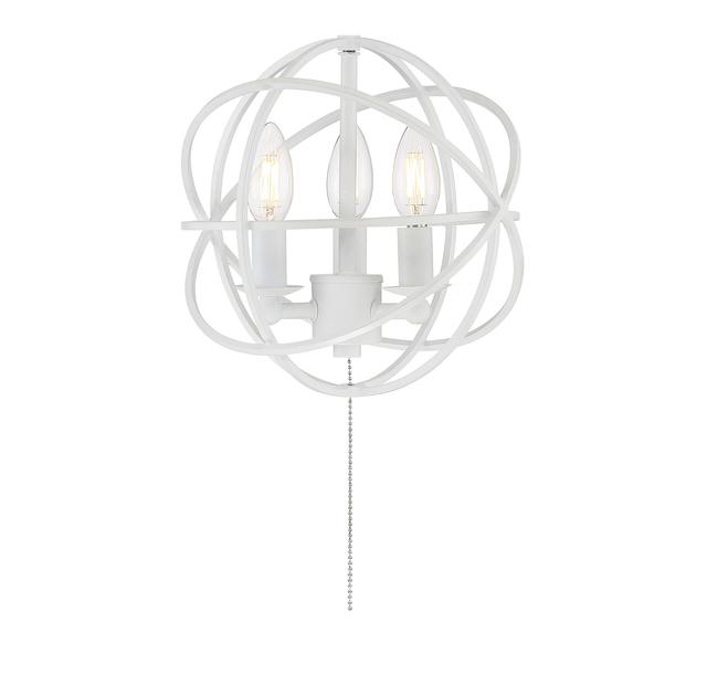 Savoy House North 10.5" 3-Light 2700K Fan Light Kit in Aged Wood - FLG-103-WH