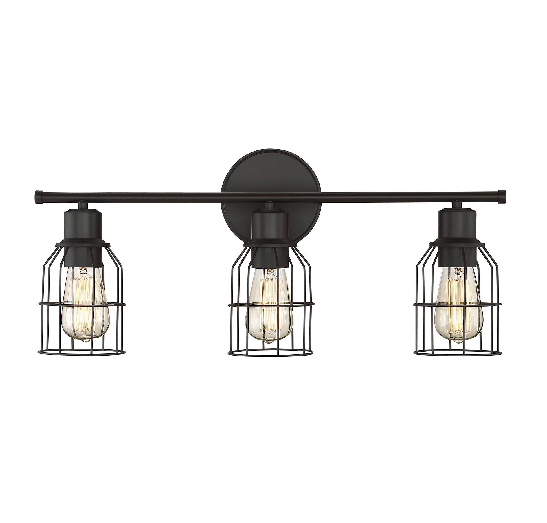 Trade Winds Lighting 3-Light Bathroom Vanity Light In Oil Rubbed Bronze - TW021436ORB
