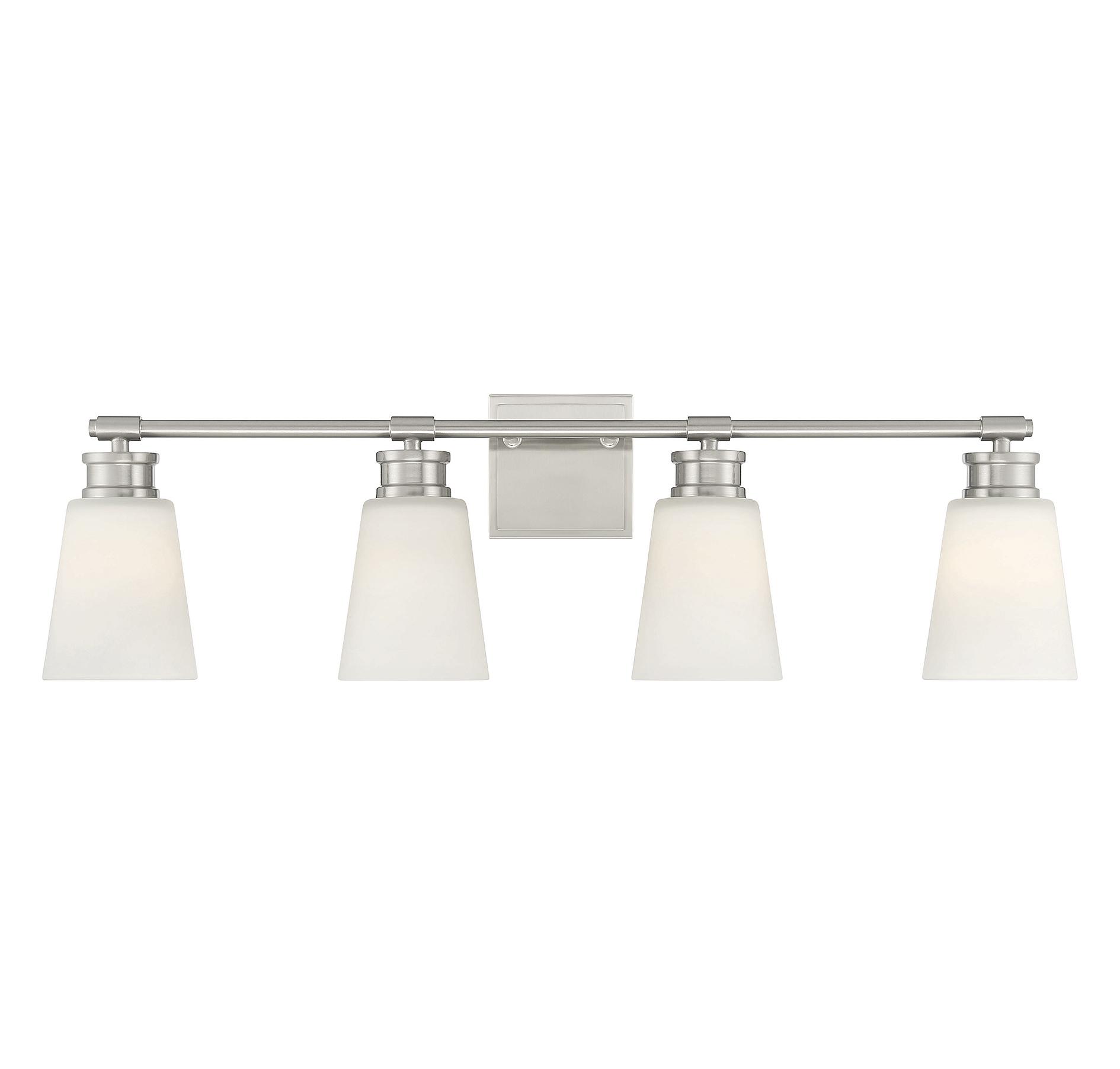 Trade Winds Billie 4-Light Bathroom Vanity Light in Brushed Nickel - TW82256BN