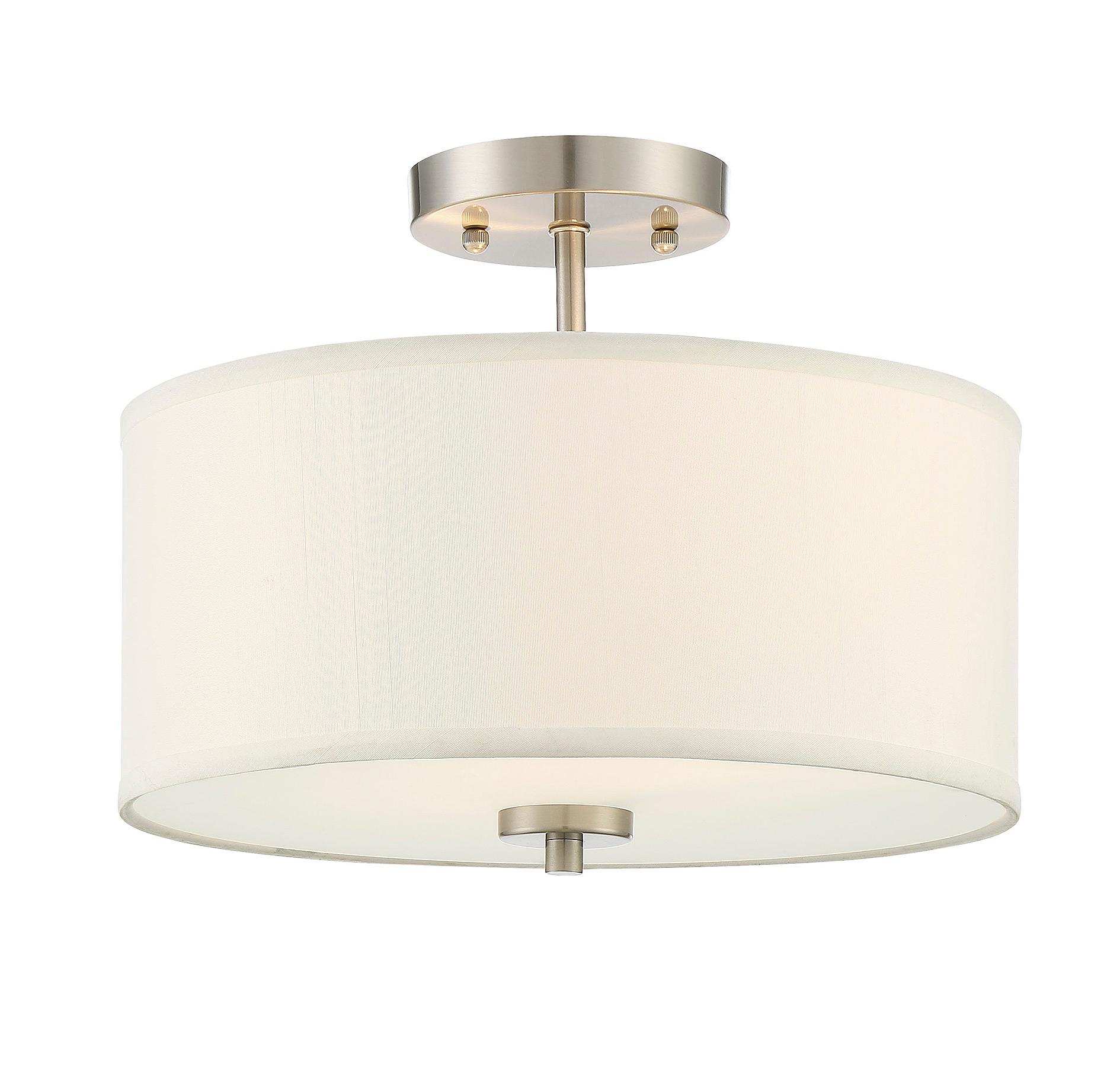 Trade Winds Cassie 2-Light Ceiling Light in Brushed Nickel - TW020491BN