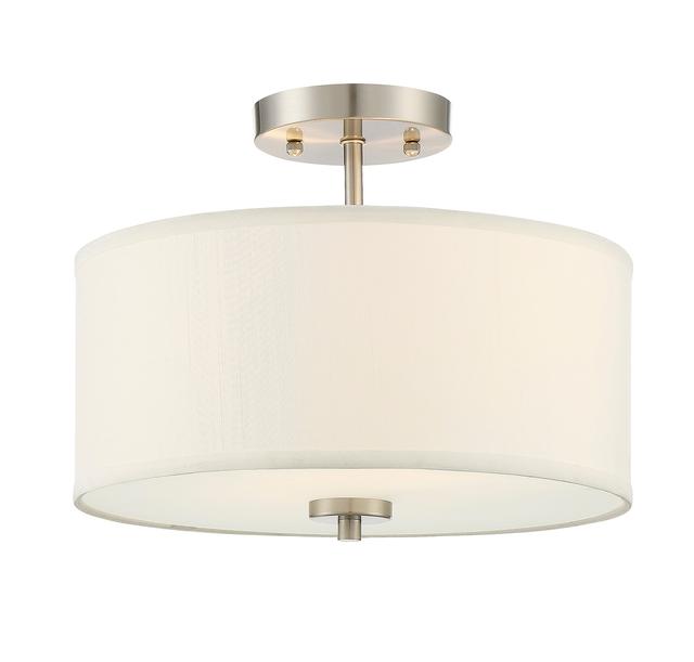 Trade Winds Cassie 2-Light Ceiling Light in Brushed Nickel - TW020491BN