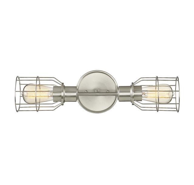 Trade Winds Peyton 2-Light Wall Sconce in Brushed Nickel - TW021849BN