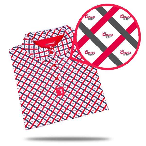 New Bogey Bros Golf Curves Right Polo Large