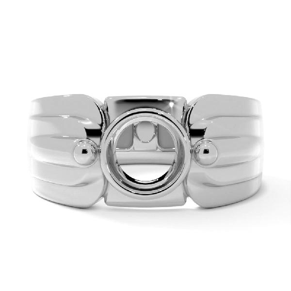 Silver Aquamarine Astrological Ring - RM19051AQ (Setting Price)