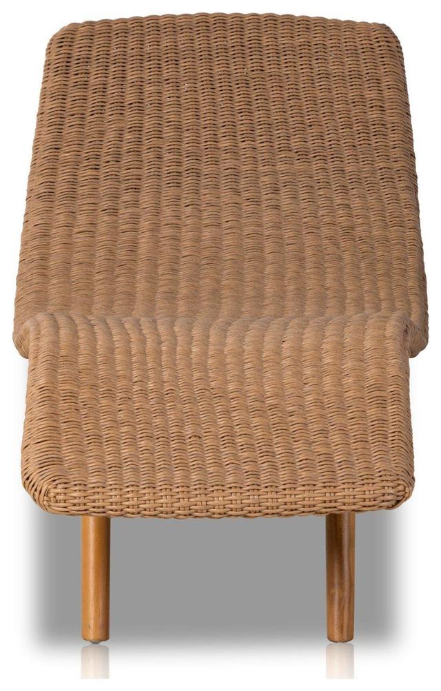 Portia Vintage Natural 24" Outdoor Chaise