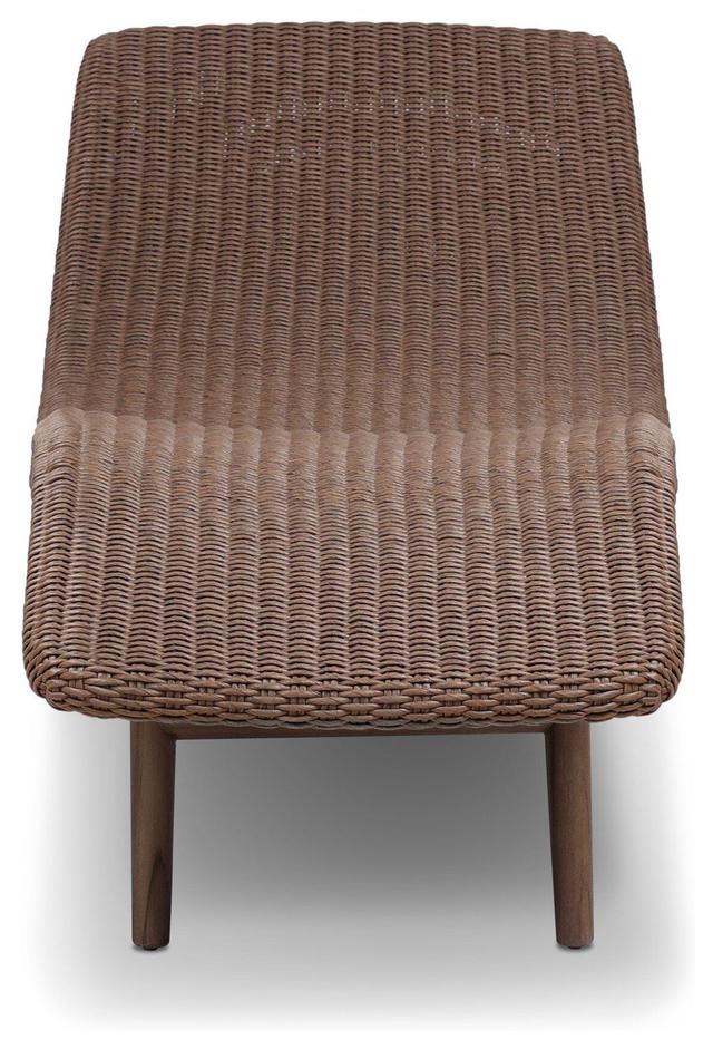 Portia Tanned Weave 24" Outdoor Chaise