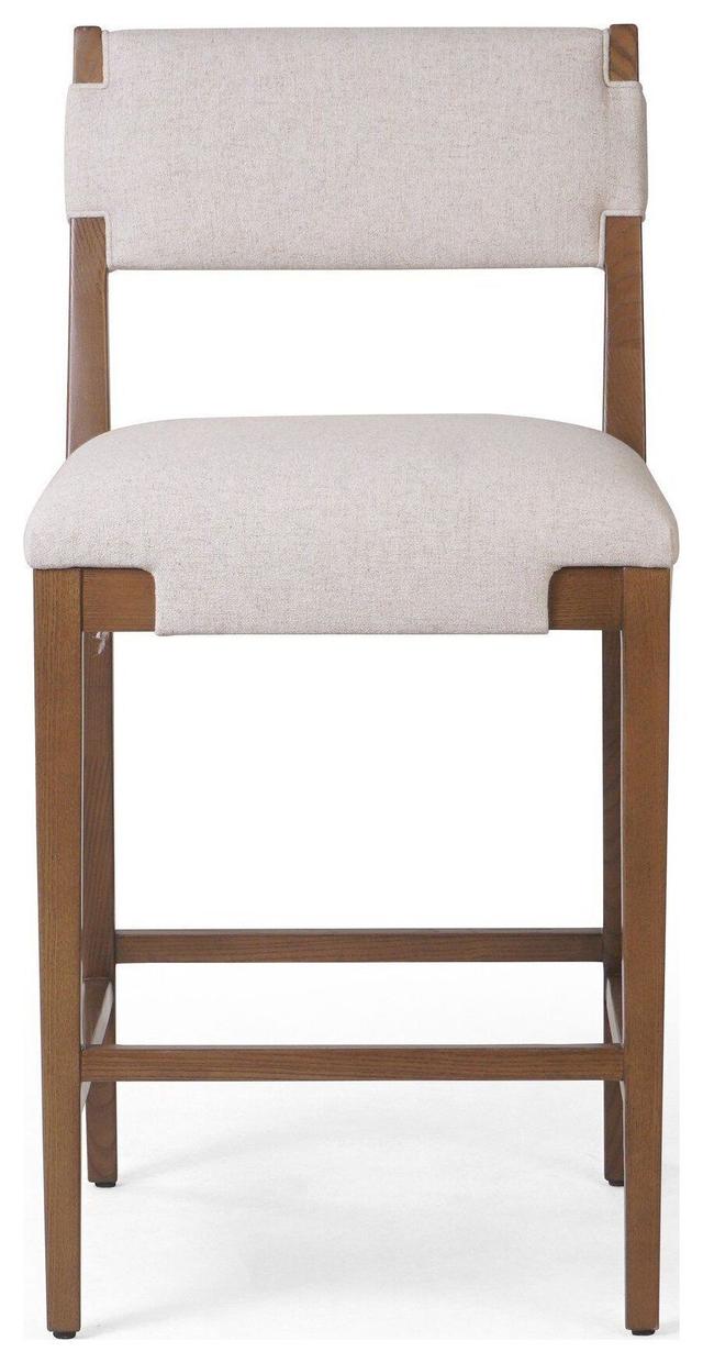 Tamari Antwerp Natural Performance Fabric Counter Height Stool