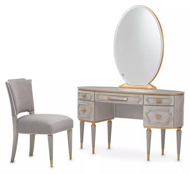 St. Charles Dove Gray Vanity Set