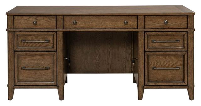 Cypress Grove Amber Brown 66" Executive Desk