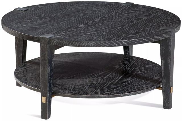 Whitfield Black Round Cocktail Table