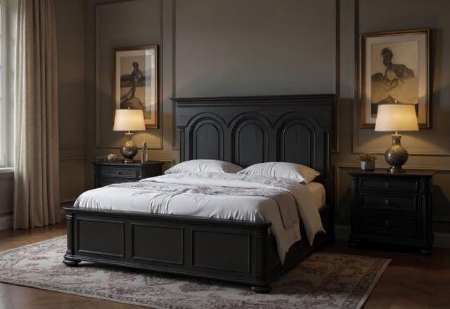 Atrium Black Panel Bedroom Set