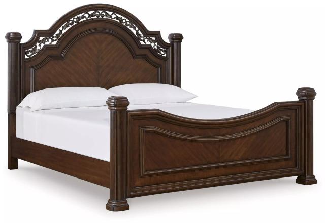 Lavinton Brown King Poster Bed