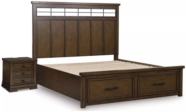 Taffenbrook Medium Brown Panel Storage Bedroom Set