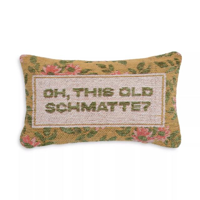 Oh This Old Schmatte Jacquard Cotton Pillow
