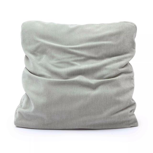 Tipsy Mint Green Upcycled Chenille Square Floppy Small Pillow