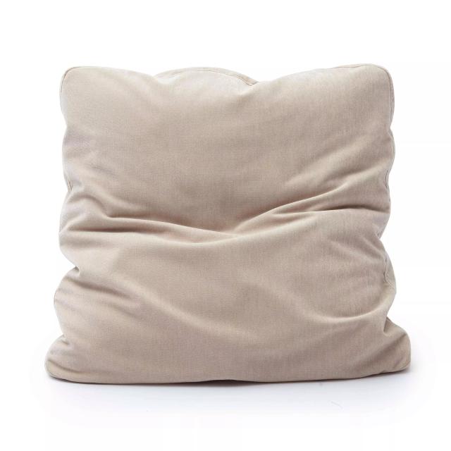 Tipsy Taupe Upcycled Chenille Square Floppy Small Pillow