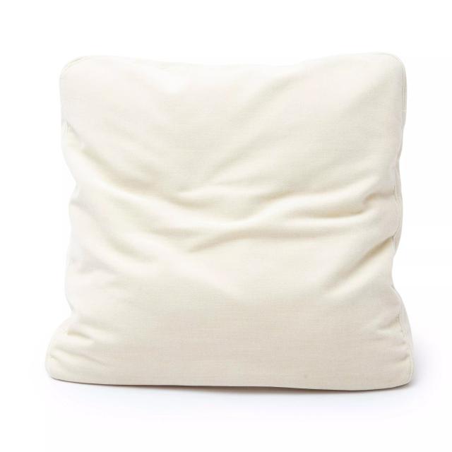 Tipsy Cream Chenille Square Floppy Large Pillow