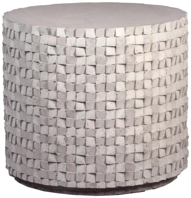 Nats Light Grey Sealed Concrete Outdoor Side Table