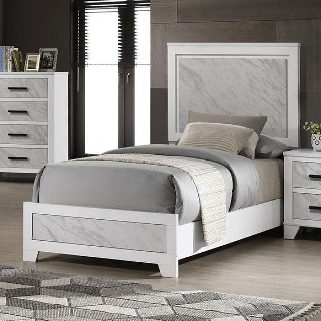 Darlene White Twin Bed