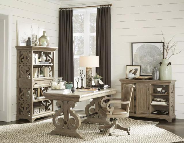 Wickham Park Dovetail Grey Writing Home Office Set
