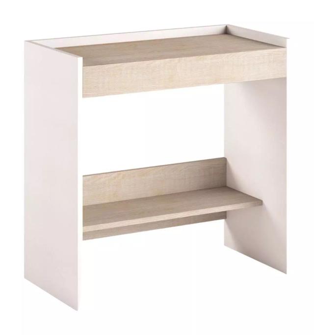 Lulu Light Oak And White Office Desk