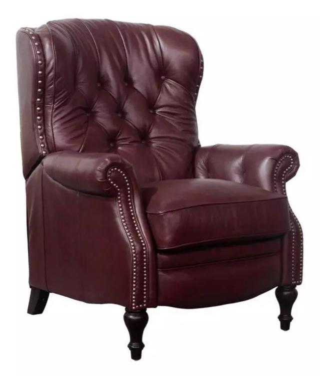 Kendall Shoreham Wine Leather Recliner