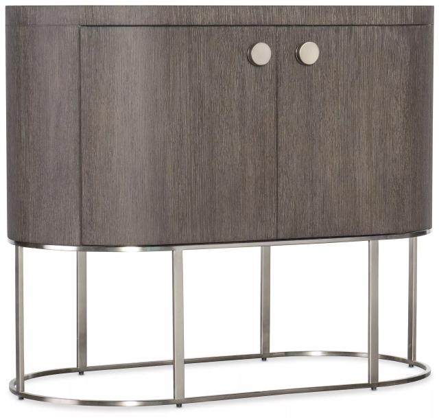 Modern Mood Dark Brown Oval Nightstand