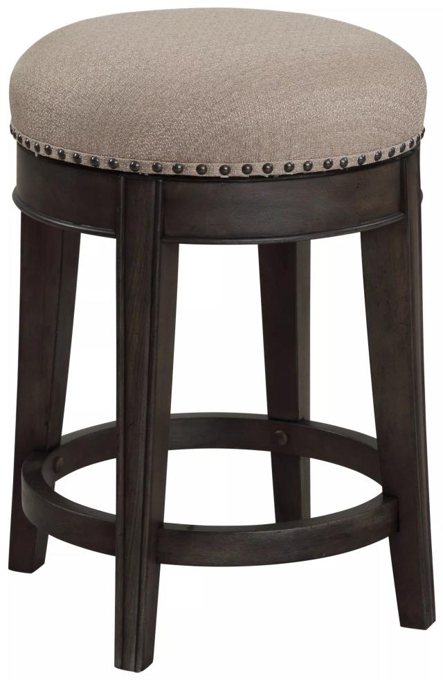 Goldenbeam Smokey Gray Swivel Stool