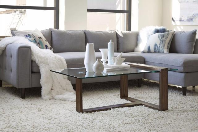 Bristow Acorn Glass Rectangular Occasional Table Set