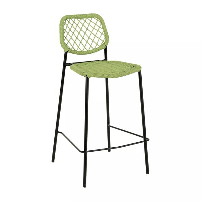 Lucy Green Dyed Cord Outdoor Counter Height Stool