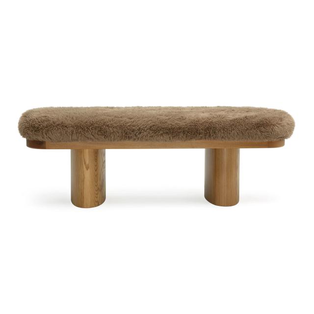 Ollie Taupe 48" Bench