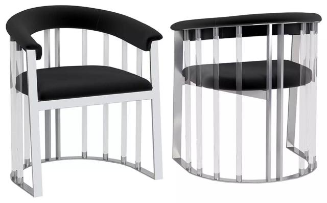 Trisha Black Arm Chair