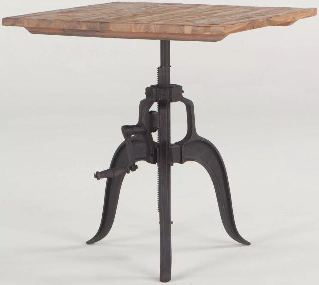 Artezia Brown Adjustable Height Square Bar Table