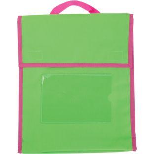 Store More Medium Book Pouches  Single Color  Set Of 4 Color Green Neon by Really Good Stuff LLC
