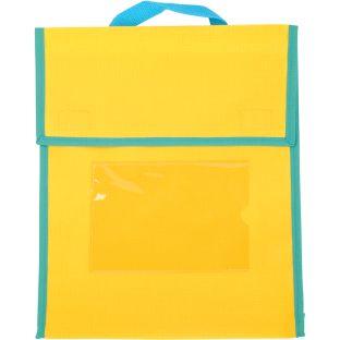 Store More Medium Book Pouches  Single Color  Set Of 4 Color Orange Neon by Really Good Stuff LLC