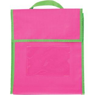 Store More Medium Book Pouches  Single Color  Set Of 4 Color Pink Neon by Really Good Stuff LLC