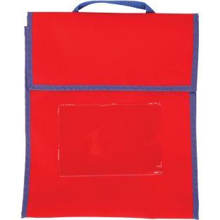 Store More Medium Book Pouches  Single Color  Set Of 4 Color Red by Really Good Stuff LLC