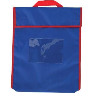 Store More Large Book Pouches  Single Color  Set Of 4 Color Blue by Really Good Stuff LLC