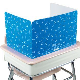Standard Privacy Shields Set of 12 Glossy Color Blue by Really Good Stuff LLC