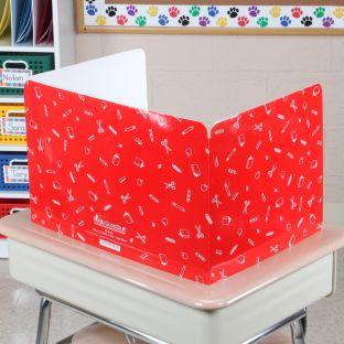 Standard Privacy Shields Set of 12 Glossy Color Red by Really Good Stuff LLC