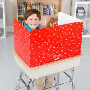 Large Privacy Shields  Set of 12  Glossy Color Red by Really Good Stuff LLC